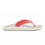 Pi'oe Women's Beach Sandals - Hot Coral / Mist Grey