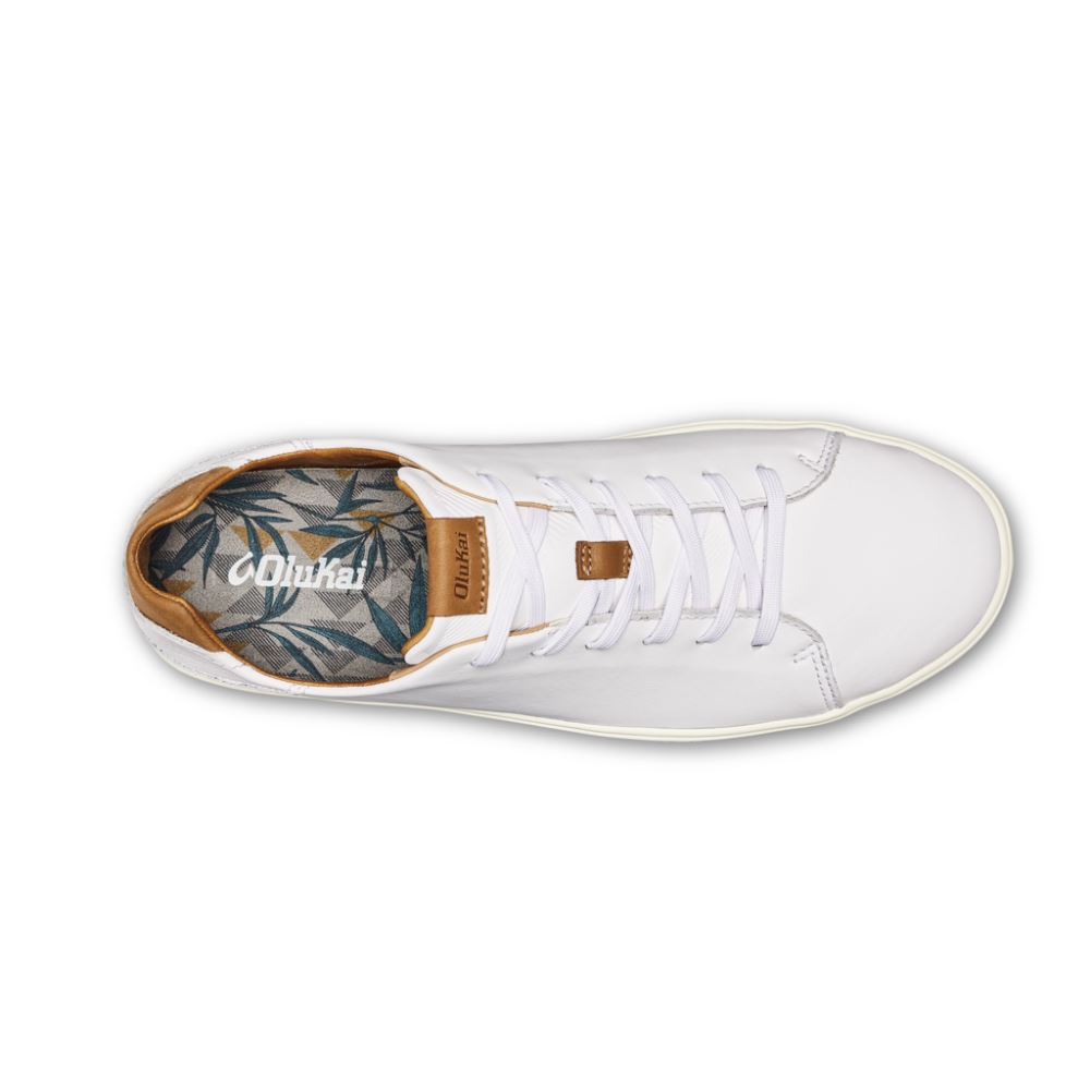 Lae'ahi Li 'Ili Men's Leather Sneakers - White